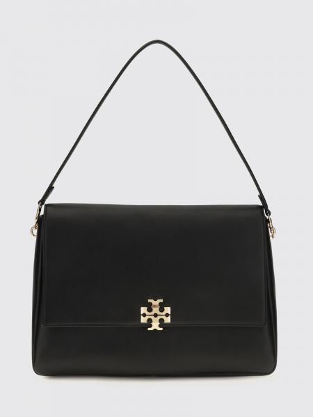 Tory Burch Charlie Large Smooth Leather Shoulder Bag with Double T Logo