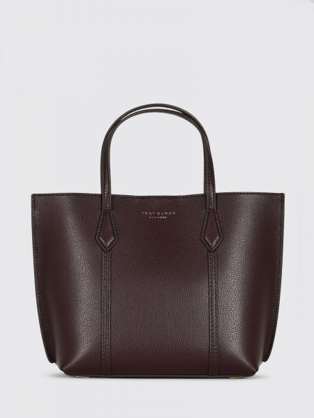 TORY BURCH 페리 탈부착 가능한 파우치 미니 그레인 레더 핸드백