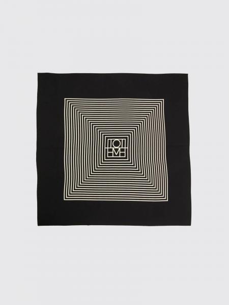 Foulard Toteme en pure soie avec imprimé monogramme contrastant