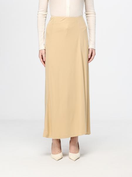 High-Waisted Slim Fit Midi Skirt Toteme in Jersey with Elastic Waist