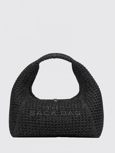 The Sack Mini Lurex Crochet Shoulder Bag Marc Jacobs with Logo