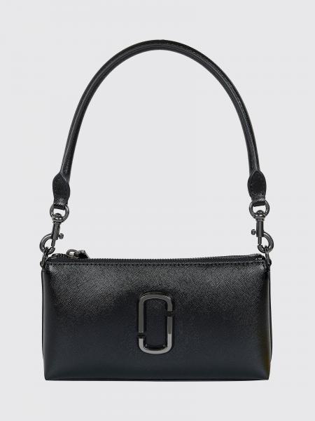 Marc Jacobs The Pochette Saffiano Leather Shoulder Bag with Metal Chain