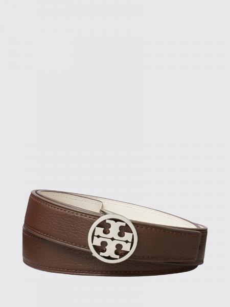 Miller Reversible Cowhide Leather Belt Tory Burch with Double T Buckle