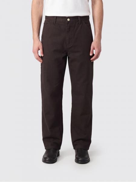 Pantaloni Single Knee Carhartt WIP in cotone con gamba larga e logo