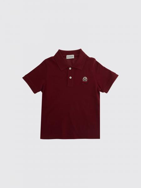 Boy's Moncler Cotton Polo Shirt with Contrast Logo Patch