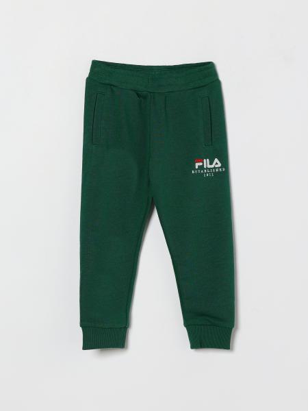 Детские спортивные брюки Fila из джерси с эластичными манжетами и логотипом