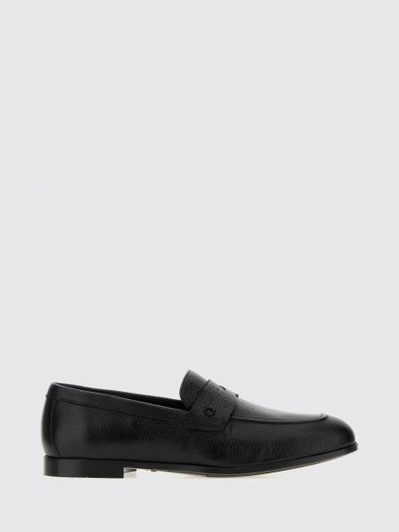 Mocassins penny Ferragamo en cuir de cerf avec logo Gancini appliqué