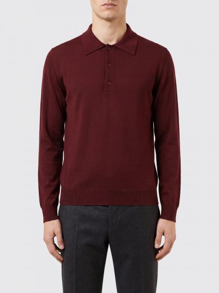 Polo a maniche lunghe Valentino in maglia di lana vergine
