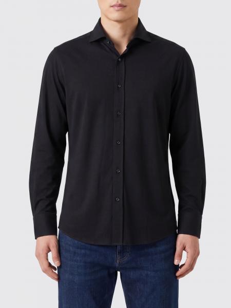 Brunello Cucinelli Slim Fit Cotton Shirt with French Collar
