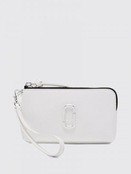 The Snapshot Leather Wristlet Pouch Marc Jacobs with Double J Logo