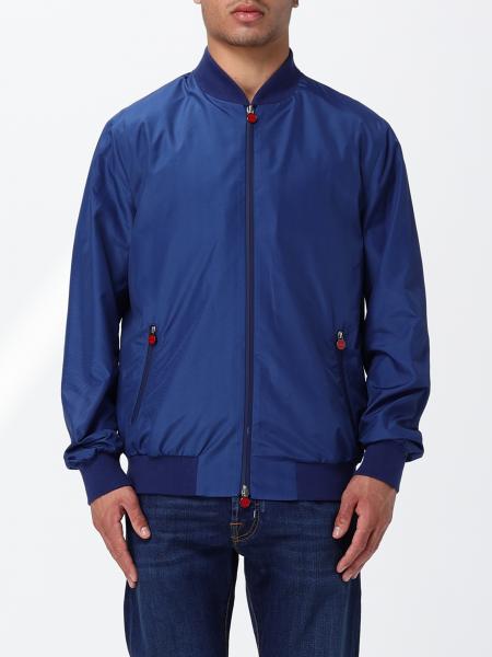 Kiton Stretch Technical Fabric Bomber Jacket with Zip Closure