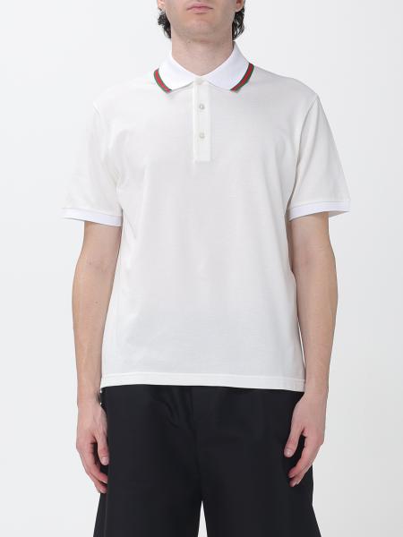 Gucci Short-Sleeved Cotton Polo with Web Detail and Contrast Trim