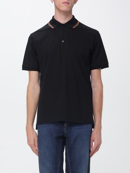 Gucci Short-Sleeved Cotton Polo with Web Detail and Contrast Trim