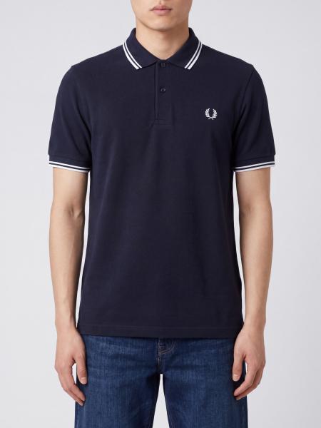 Fred Perry Cotton Polo Shirt with Contrast Tipping and Embroidered Logo