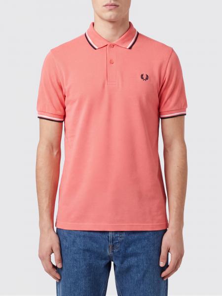 Fred Perry Cotton Polo Shirt with Contrast Tipping and Embroidered Logo
