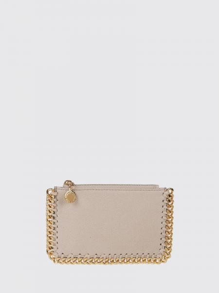 Falabella Flat Faux Leather Card Holder Stella McCartney with Logo