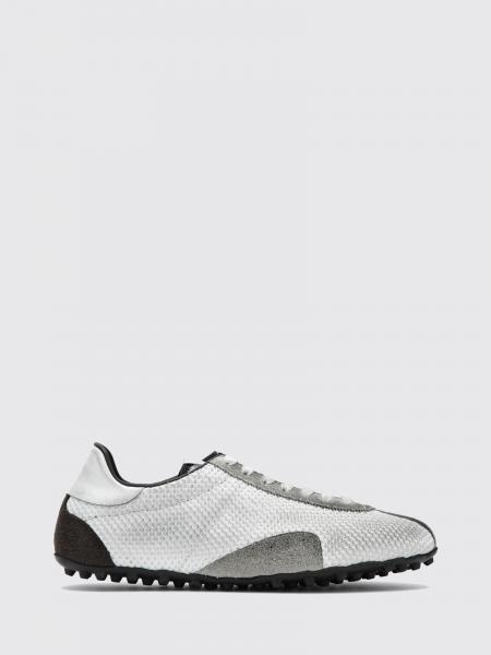 Sprinters Bicolour Mesh and Suede Trainers Maison Margiela