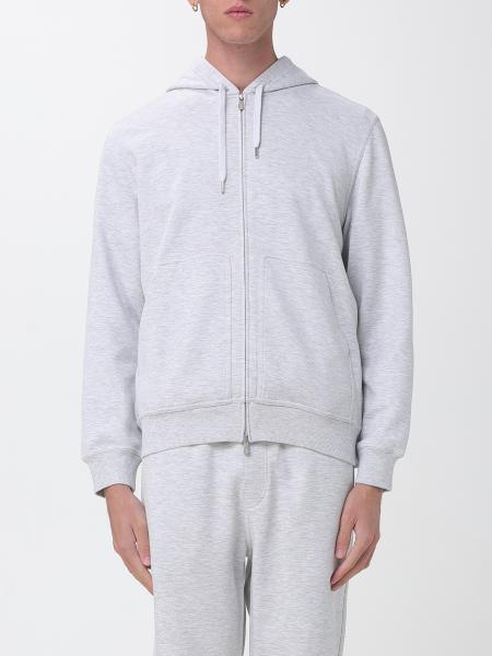 Full-Zip Cotton Hoodie with Drawstring Brunello Cucinelli