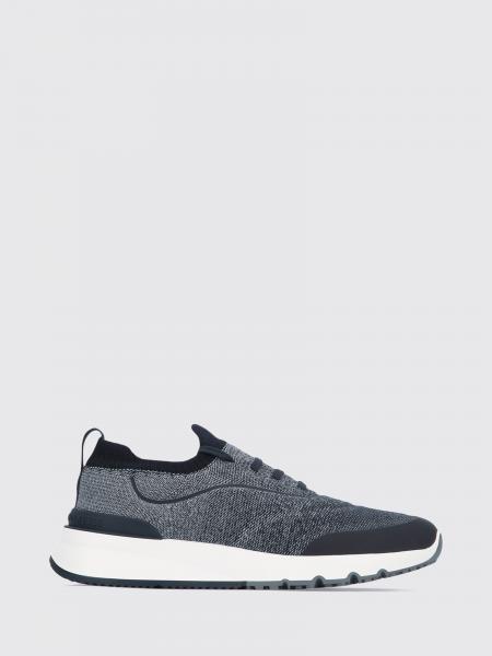 Brunello Cucinelli Bicolour Stretch Technical Fabric Low-Top Trainers
