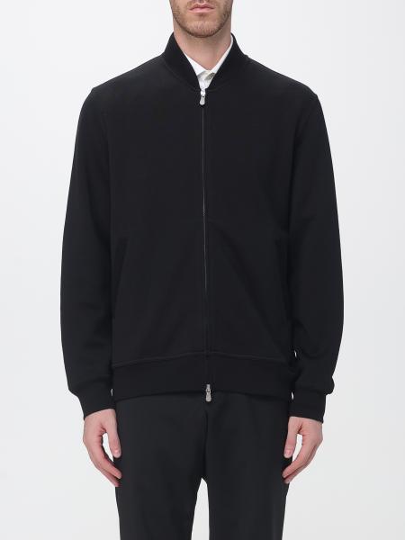 Brunello Cucinelli Cashmere and Silk Cardigan with Bomber Collar and Zip