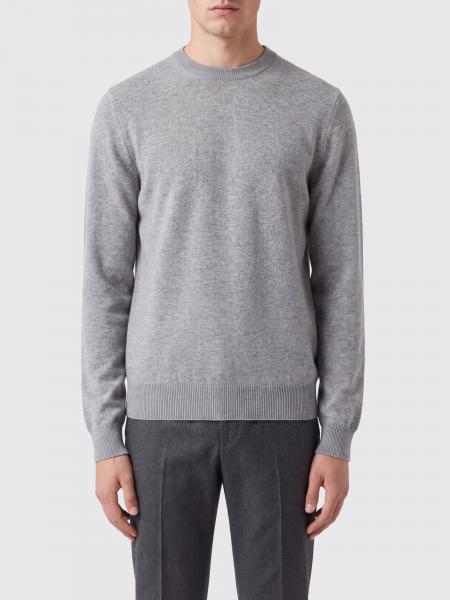 Pullover girocollo Brunello Cucinelli in cashmere con bordi a costine