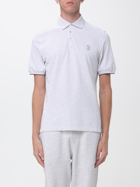 Brunello Cucinelli Short-Sleeved Cotton Polo with Embroidered Logo
