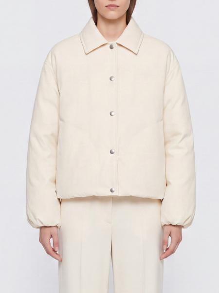 Jil Sander Cropped Padded Shirt Jacket in Technical Fabric