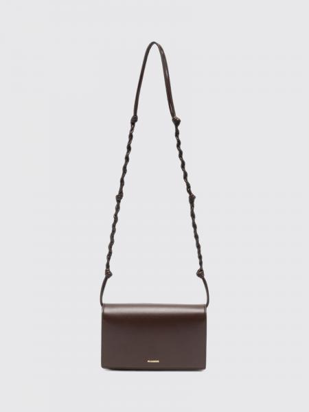 Tangle Mini Leather Jil Sander Crossbody Bag with Braided Strap