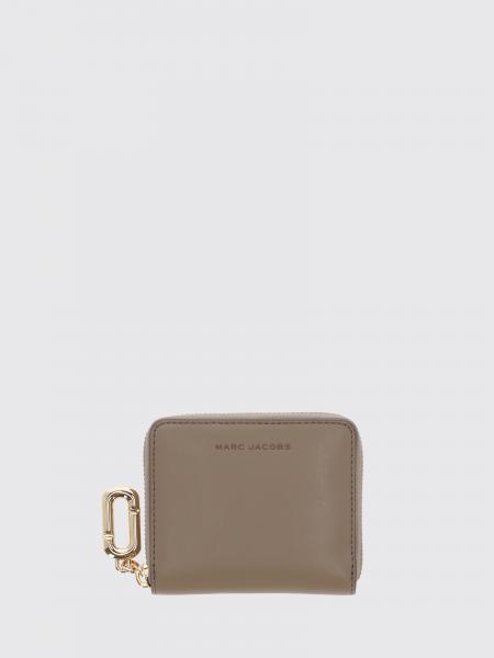 Scene Marc Jacobs Small Leather Wallet with Zip Closure and Card Slots
