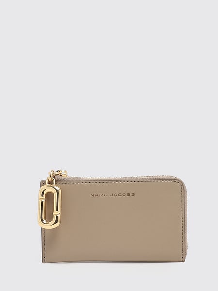 Marc Jacobs Leather Card Holder with a Zip Closure and Four Card Slots