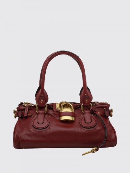 Sac d'épaule Paddington Chloé en cuir de veau avec cadenas iconique