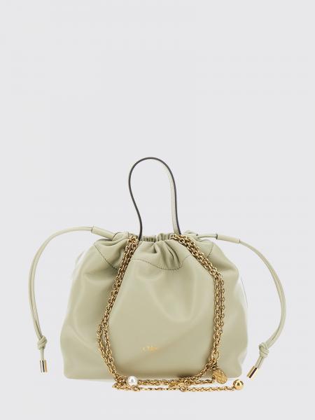 Icons Mini Bucket Bag Chloé in Nappa Leather with Chain Strap
