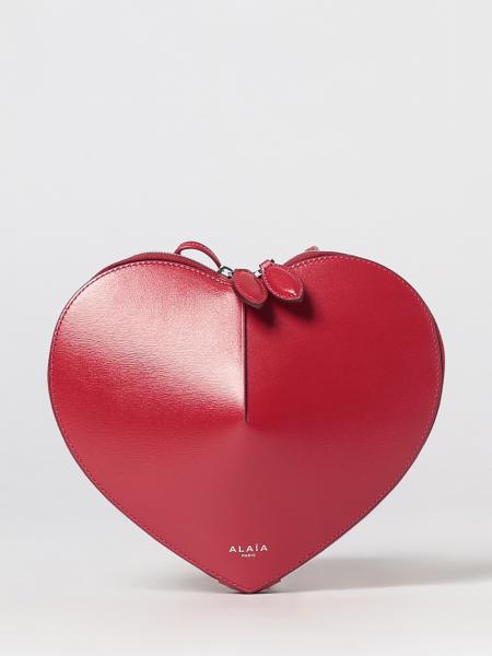 Alaïa Le Cœur Heart-Shaped Leather Crossbody Mini Bag with Zip Closure