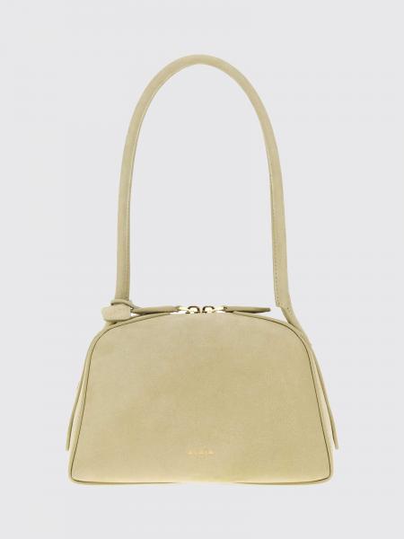 Alaïa Small Le Bouledogue Calfskin Leather and Nubuck Bowling Bag