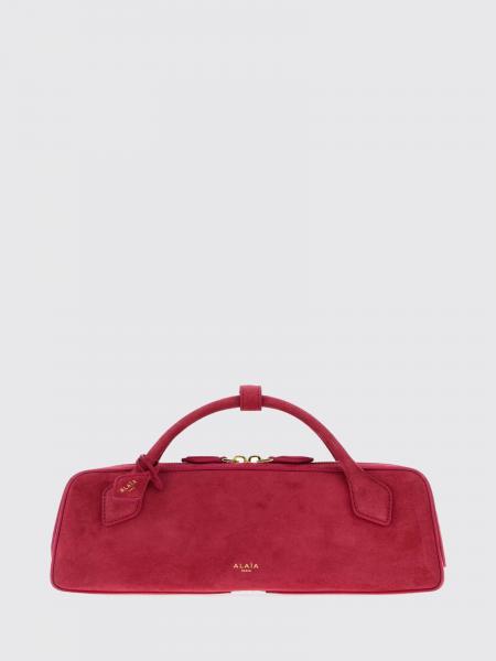 Alaïa Le Teckel Suede Sheepskin Handbag with Double Handle
