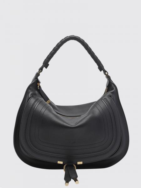 Marcie Shoulder Bag Chloé in Calfskin Leather with Braided Handle