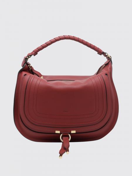 Marcie Shoulder Bag Chloé in Calfskin Leather with Braided Handle