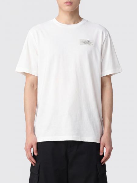 Crewneck Pure Cotton T-Shirt Amiri with Contrasting Logo