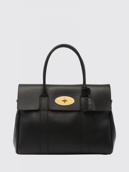 Bayswater Handtasche Mulberry aus genarbtem Kalbsleder mit Drehverschluss