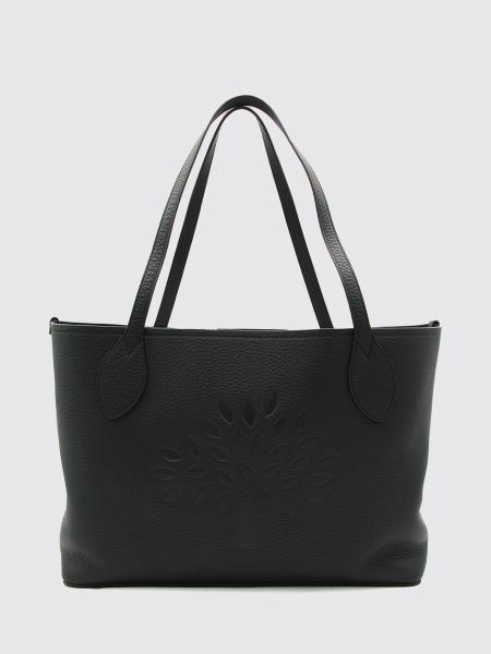 MULBERRY グレインカーフレザー製 エンボスモノグラムロゴ付き ツリートートバッグ
