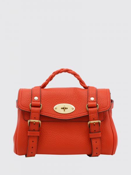 Mini Alexa Mulberry Hammered Leather Handbag with Braided Handle