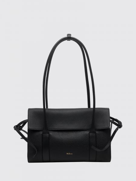 Borsa a spalla Soft Bayswater Mulberry in pelle di vitello a grana