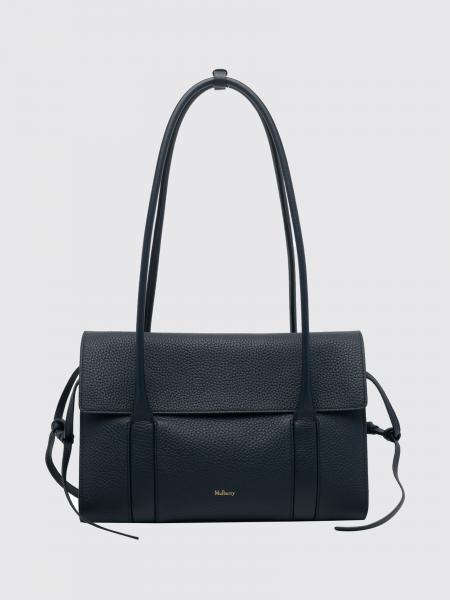 Borsa a spalla Soft Bayswater Mulberry in pelle di vitello a grana