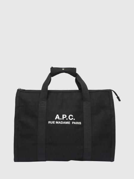Récupération Large Travel Bag A.P.C. in Cotton with Printed Logo