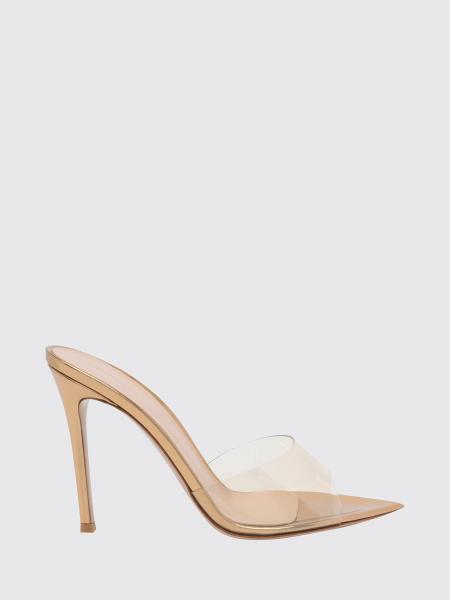 Elle PVC and Patent Leather Mule Sandals Gianvito Rossi with High Heel