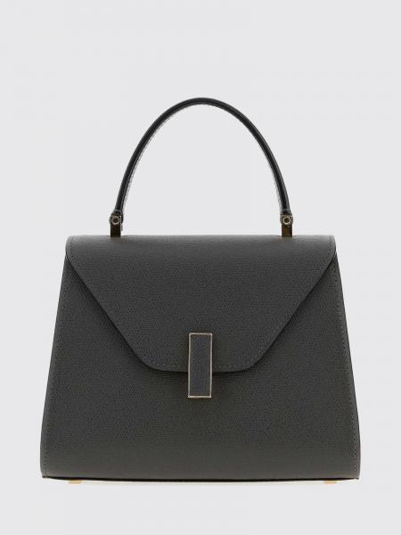 Valextra Iside Mini Grained Calfskin Handbag with Shoulder Strap