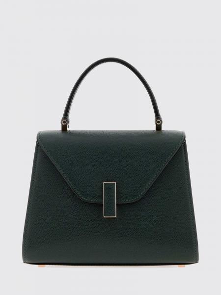 Valextra Iside Mini Grained Calfskin Handbag with Shoulder Strap