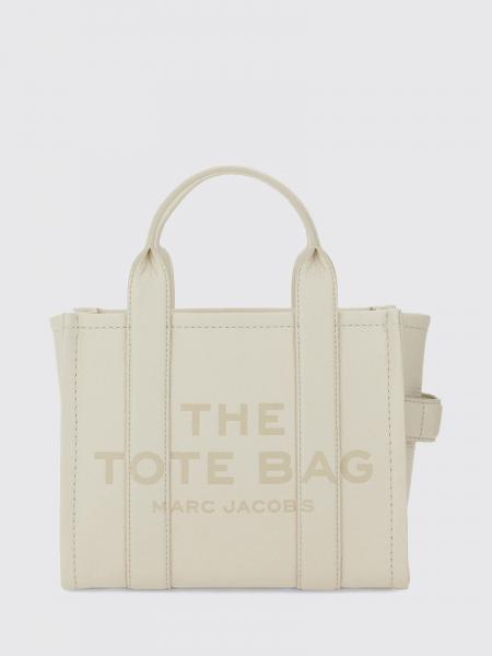 Marc Jacobs The Small Tote Bag in Leather with Tone-on-Tone Logo
