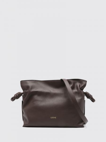 Bolso saco mediano Flamenco de Loewe en piel de ternera con cordón ajustable