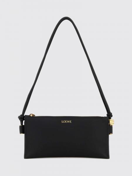 Joya Loewe Knotted Handle Shoulder Bag in Nappa Leather